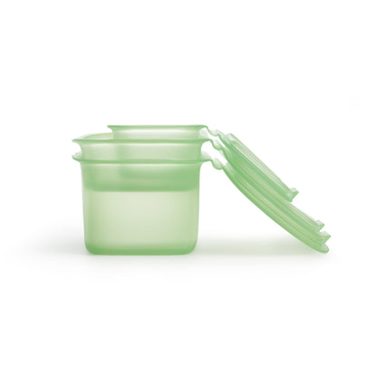 3pc Reusable silicone Boxes - Green