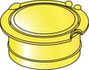 Replacement Ground Spike Lid 50mm - Yellow