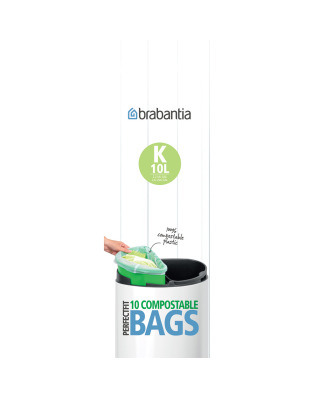 BinLiner Code K (10 litre) Compostable - 10 bags