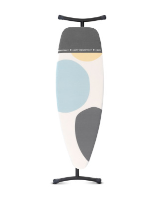 Ironing Board 135x45cm (D) Heat Resistant Parking Zone - PerfectFlow Spring Bubbles