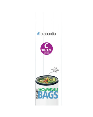 BinLiner Code C (10 - 12 litre) Compostable - 10 bags