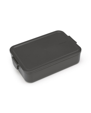 Make &amp; Take Lunch Box Bento, Large - Dark Grey