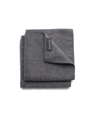 Microfiber Dish Cloths, Set 2 - Dark Grey