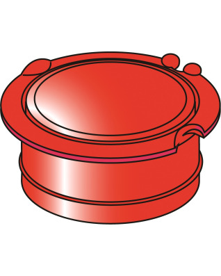 Replacement Ground Spike Lid 45mm - Red