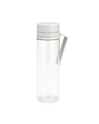 Make &amp; Take Water Bottle with Strainer, 500ml - Light Grey